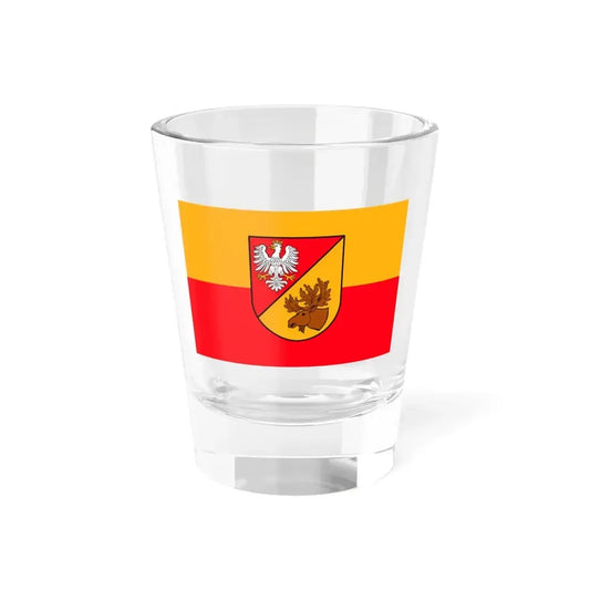 POL powiat białostocki flag (Poland) Shot Glass 1.5oz 1.5oz - Go Mug Yourself