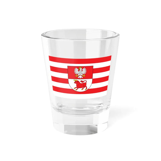 POL powiat bielski wojewodztwo podlaskie flag (Poland) Shot Glass 1.5oz 1.5oz - Go Mug Yourself