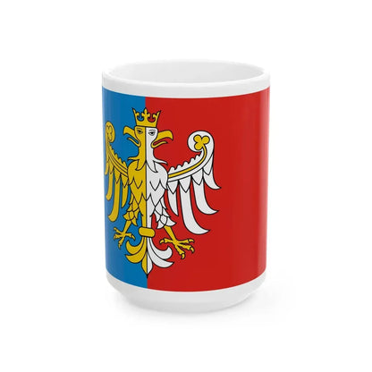 POL powiat bielski wojewodztwo slaskie flag (Poland) White Coffee Mug 15oz - Go Mug Yourself