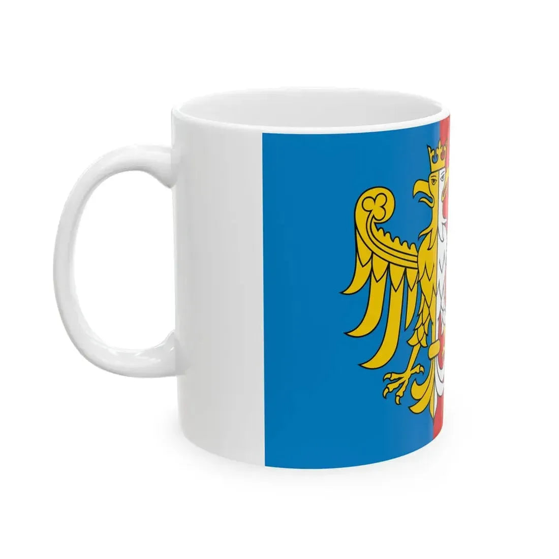 POL powiat bielski wojewodztwo slaskie flag (Poland) White Coffee Mug - Go Mug Yourself