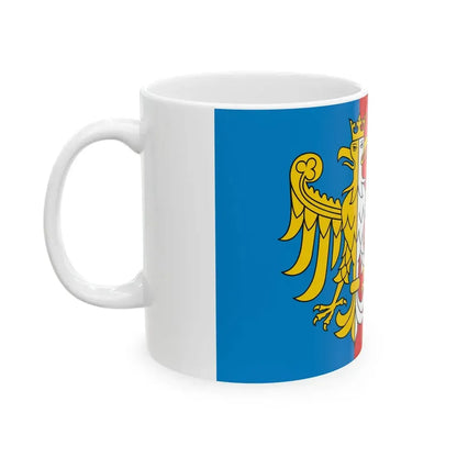 POL powiat bielski wojewodztwo slaskie flag (Poland) White Coffee Mug - Go Mug Yourself