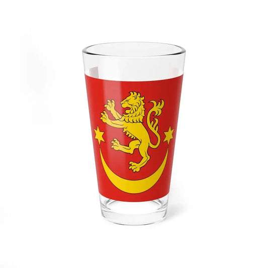 POL powiat bieszczadzki flag (Poland) Pint Glass 16oz 16oz - Go Mug Yourself