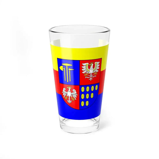 POL powiat bochenski flag (Poland) Pint Glass 16oz 16oz - Go Mug Yourself