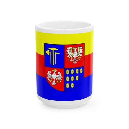 POL powiat bochenski flag (Poland) White Coffee Mug 15oz - Go Mug Yourself