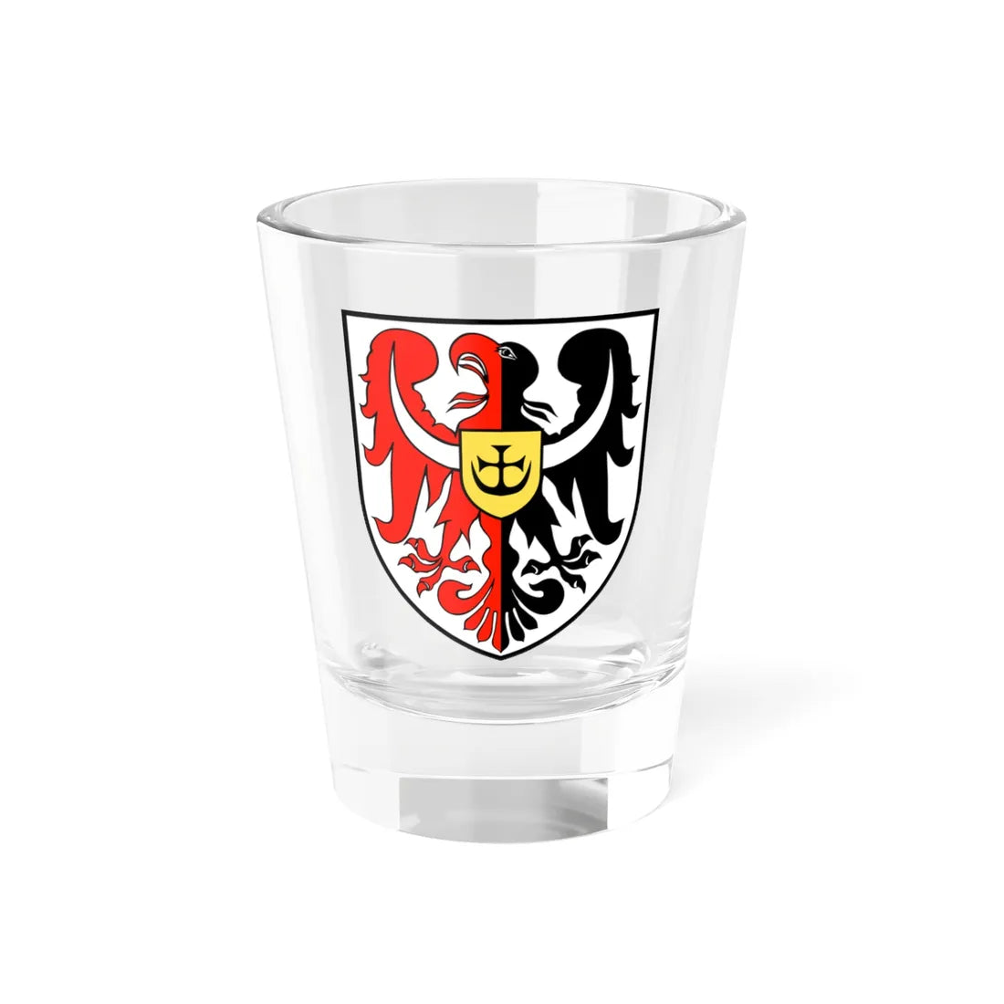 POL powiat bolesławiecki COA 2001 version (Poland) (Coat of Arms) Shot Glass 1.5oz 1.5oz - Go Mug Yourself