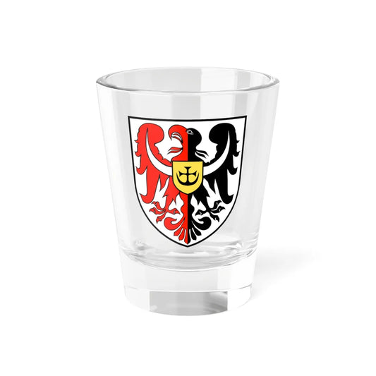 POL powiat bolesławiecki COA 2001 version (Poland) (Coat of Arms) Shot Glass 1.5oz 1.5oz - Go Mug Yourself