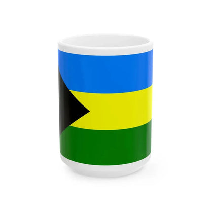 POL powiat braniewski flag (Poland) White Coffee Mug 15oz - Go Mug Yourself