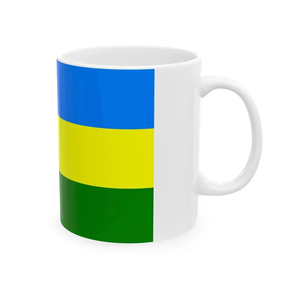 POL powiat braniewski flag (Poland) White Coffee Mug - Go Mug Yourself
