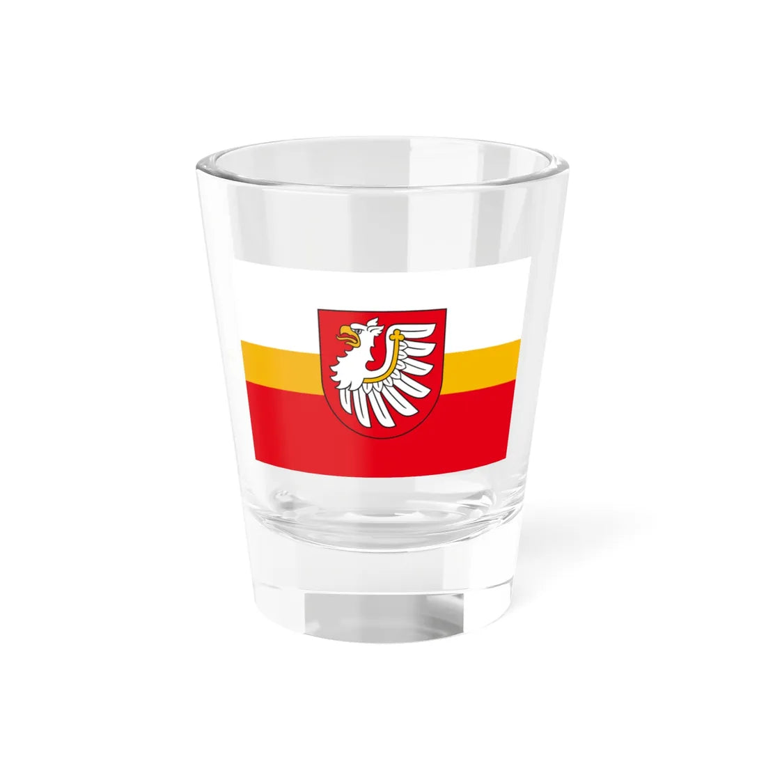 POL powiat brzeski małopolski flag (Poland) Shot Glass 1.5oz 1.5oz - Go Mug Yourself