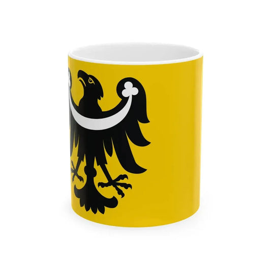 POL powiat brzeski wojewodztwo opolskie flag (Poland) White Coffee Mug 11oz - Go Mug Yourself
