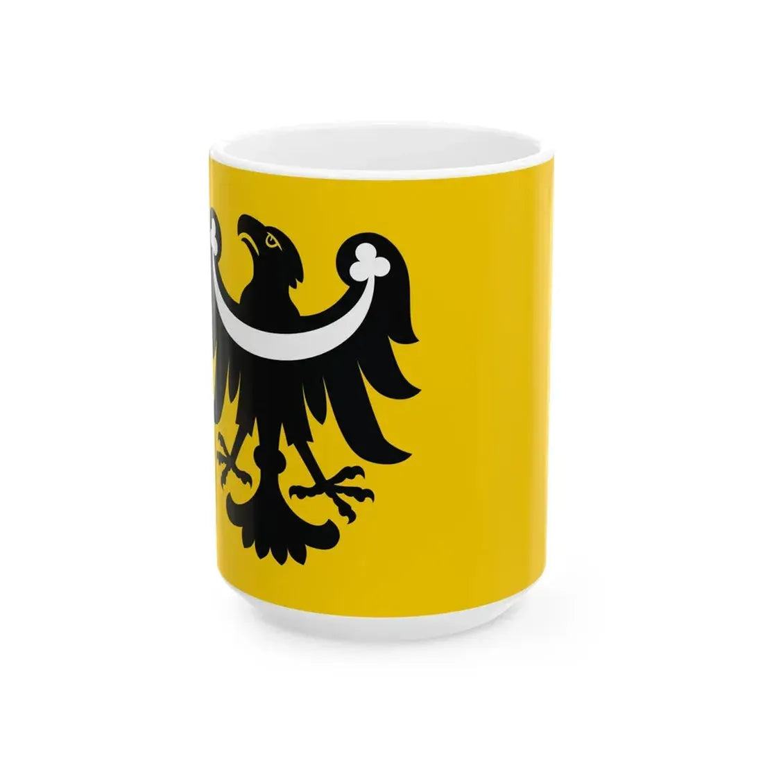POL powiat brzeski wojewodztwo opolskie flag (Poland) White Coffee Mug 15oz - Go Mug Yourself