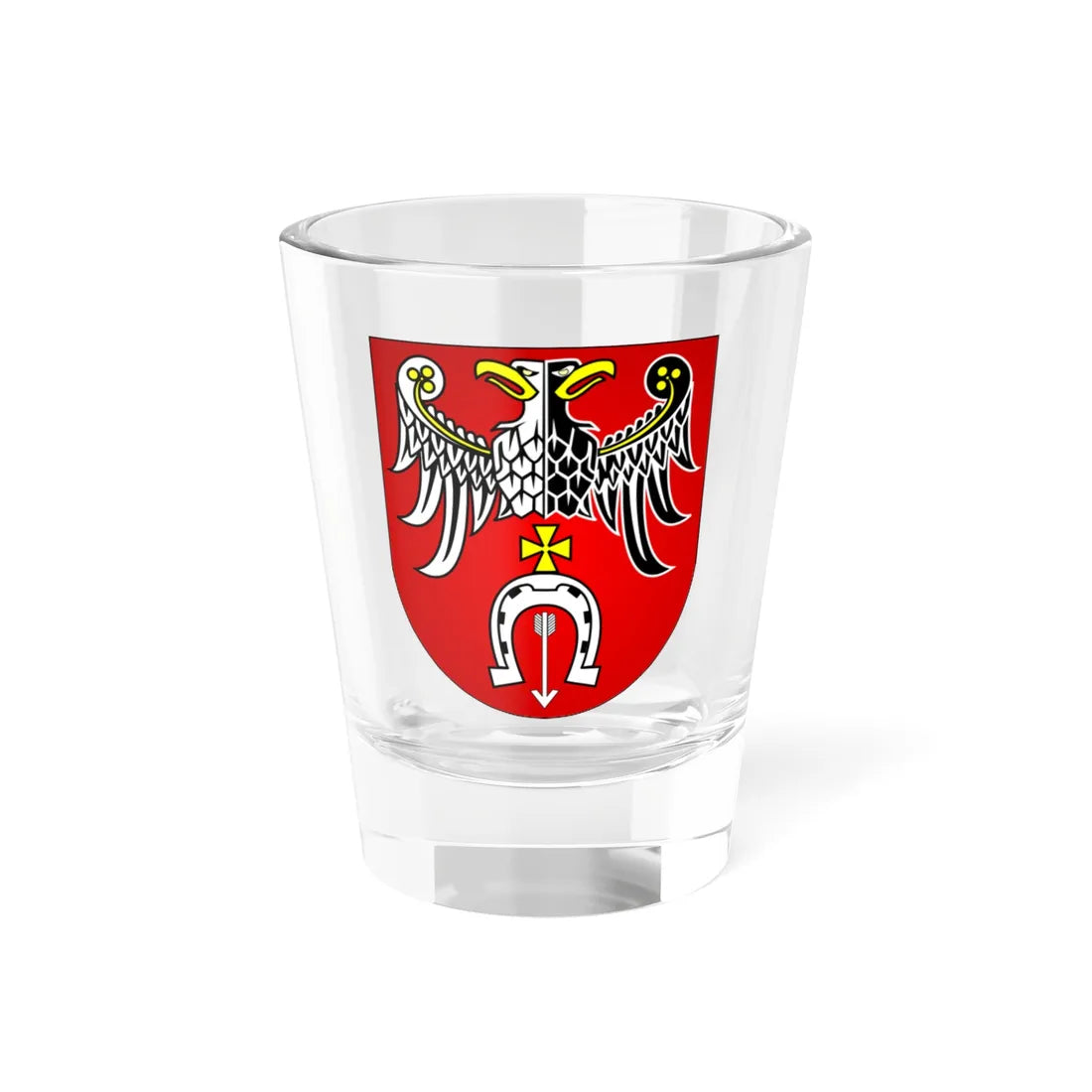 POL powiat brzeziński COA (Poland) (Coat of Arms) Shot Glass 1.5oz 1.5oz - Go Mug Yourself