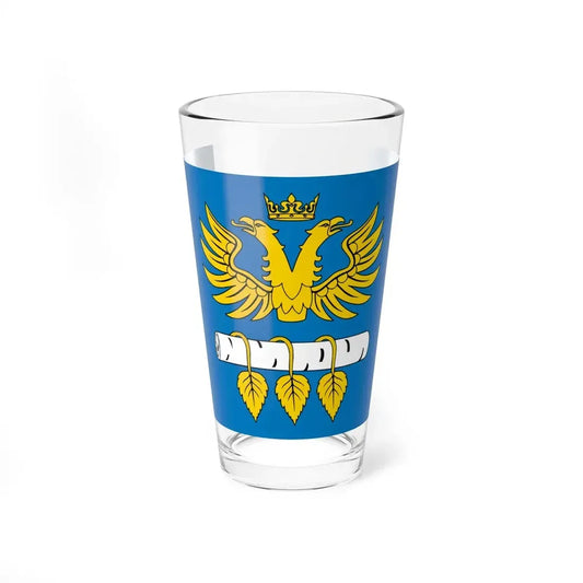 POL powiat brzozowski flag (Poland) Pint Glass 16oz 16oz - Go Mug Yourself