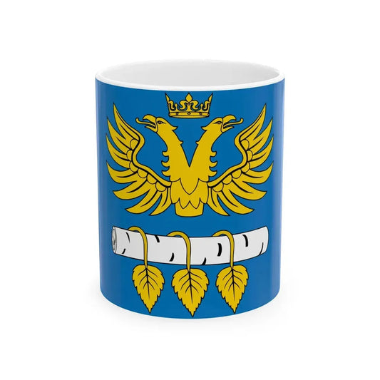 POL powiat brzozowski flag (Poland) White Coffee Mug 11oz - Go Mug Yourself