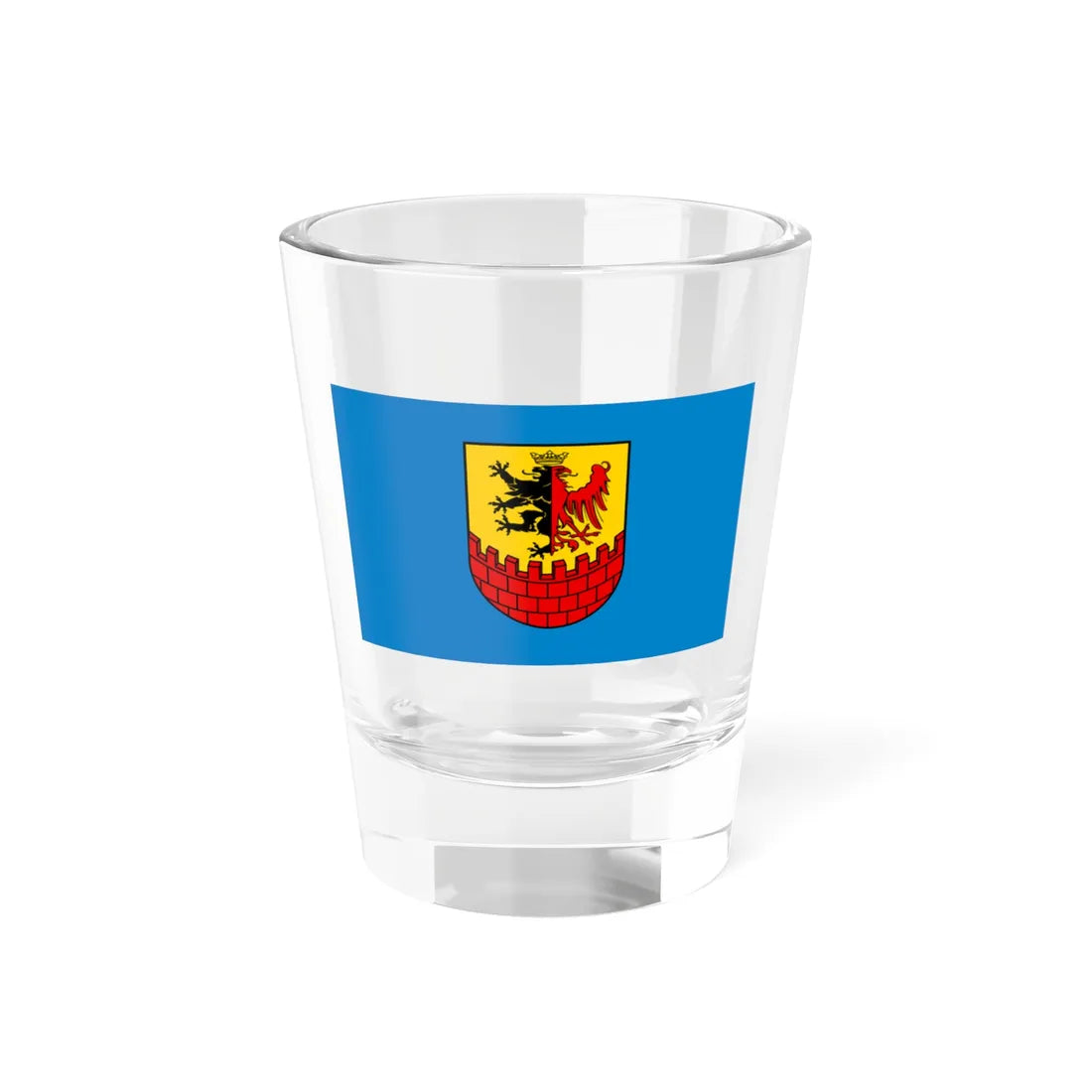 POL powiat bydgoski flag alt (Poland) Shot Glass 1.5oz 1.5oz - Go Mug Yourself
