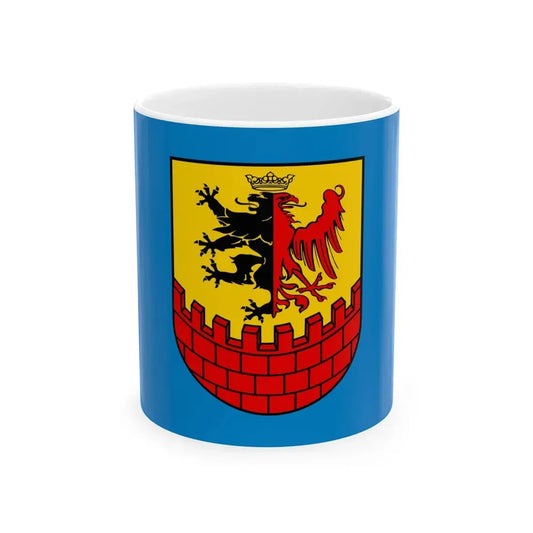 POL powiat bydgoski flag alt (Poland) White Coffee Mug 11oz - Go Mug Yourself