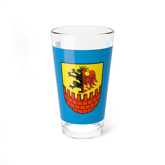 POL powiat bydgoski flag (Poland) Pint Glass 16oz 16oz - Go Mug Yourself