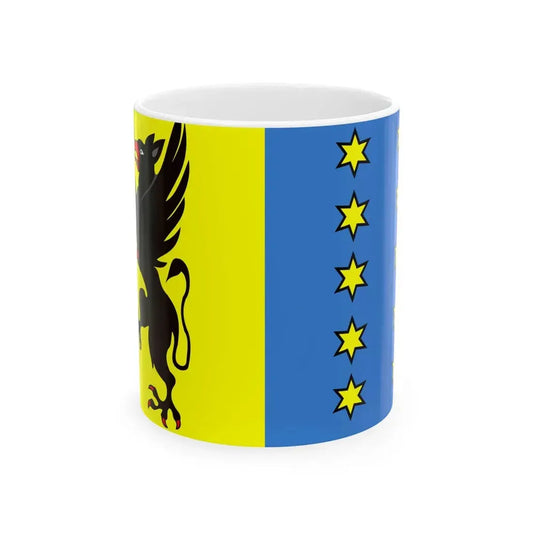 POL powiat bytowski flag (Poland) White Coffee Mug 11oz - Go Mug Yourself
