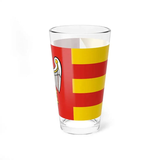 POL powiat chodzieski flag (Poland) Pint Glass 16oz 16oz - Go Mug Yourself