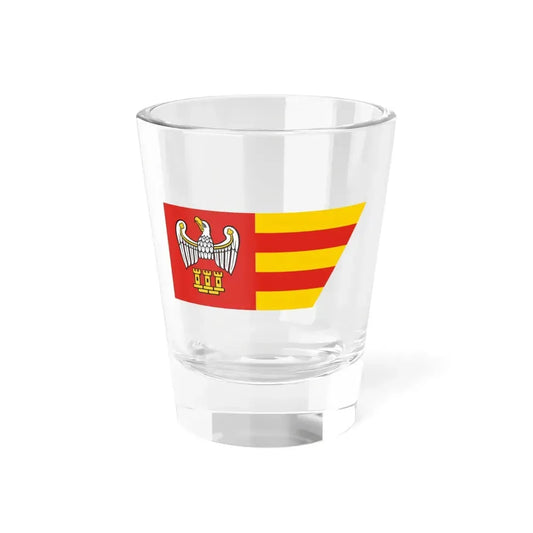 POL powiat chodzieski flag (Poland) Shot Glass 1.5oz 1.5oz - Go Mug Yourself