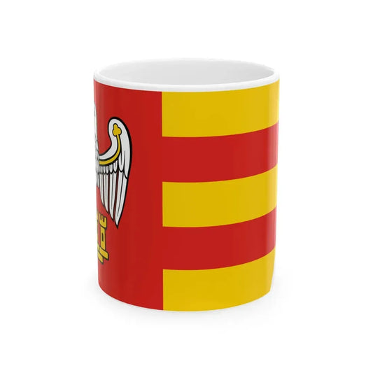 POL powiat chodzieski flag (Poland) White Coffee Mug 11oz - Go Mug Yourself