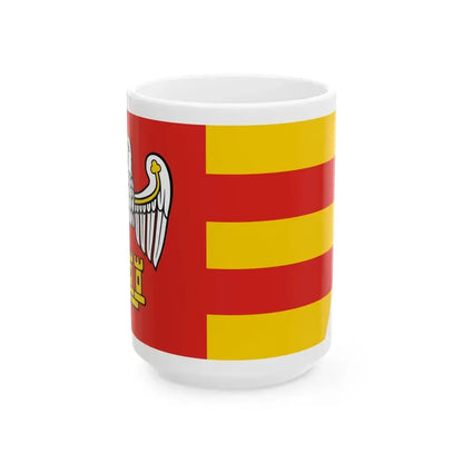 POL powiat chodzieski flag (Poland) White Coffee Mug 15oz - Go Mug Yourself