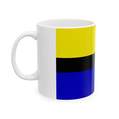 POL powiat chojnicki flag (Poland) White Coffee Mug - Go Mug Yourself