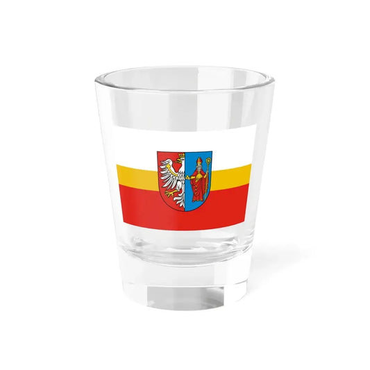 POL powiat chrzanowski flag (Poland) Shot Glass 1.5oz 1.5oz - Go Mug Yourself