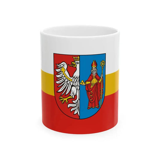 POL powiat chrzanowski flag (Poland) White Coffee Mug 11oz - Go Mug Yourself