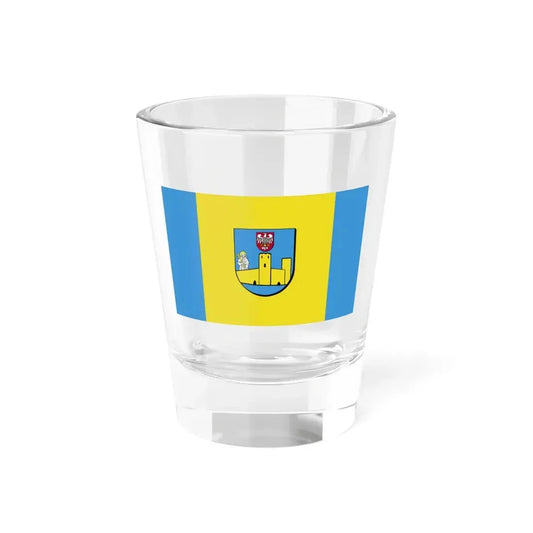 POL powiat ciechanowski flag (Poland) Shot Glass 1.5oz 1.5oz - Go Mug Yourself