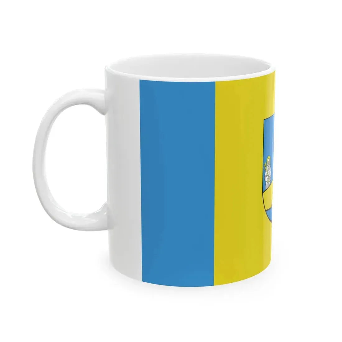 POL powiat ciechanowski flag (Poland) White Coffee Mug - Go Mug Yourself