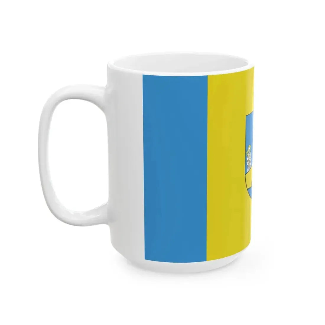 POL powiat ciechanowski flag (Poland) White Coffee Mug - Go Mug Yourself