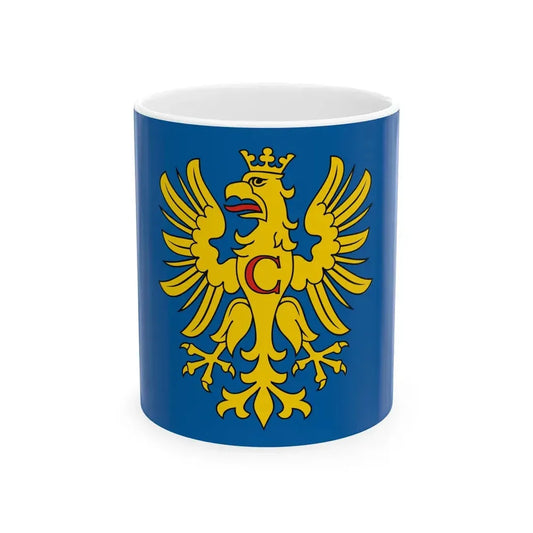 POL powiat cieszynski flag (Poland) White Coffee Mug 11oz - Go Mug Yourself