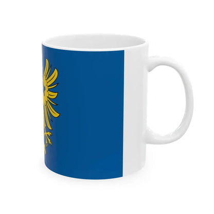 POL powiat cieszynski flag (Poland) White Coffee Mug - Go Mug Yourself