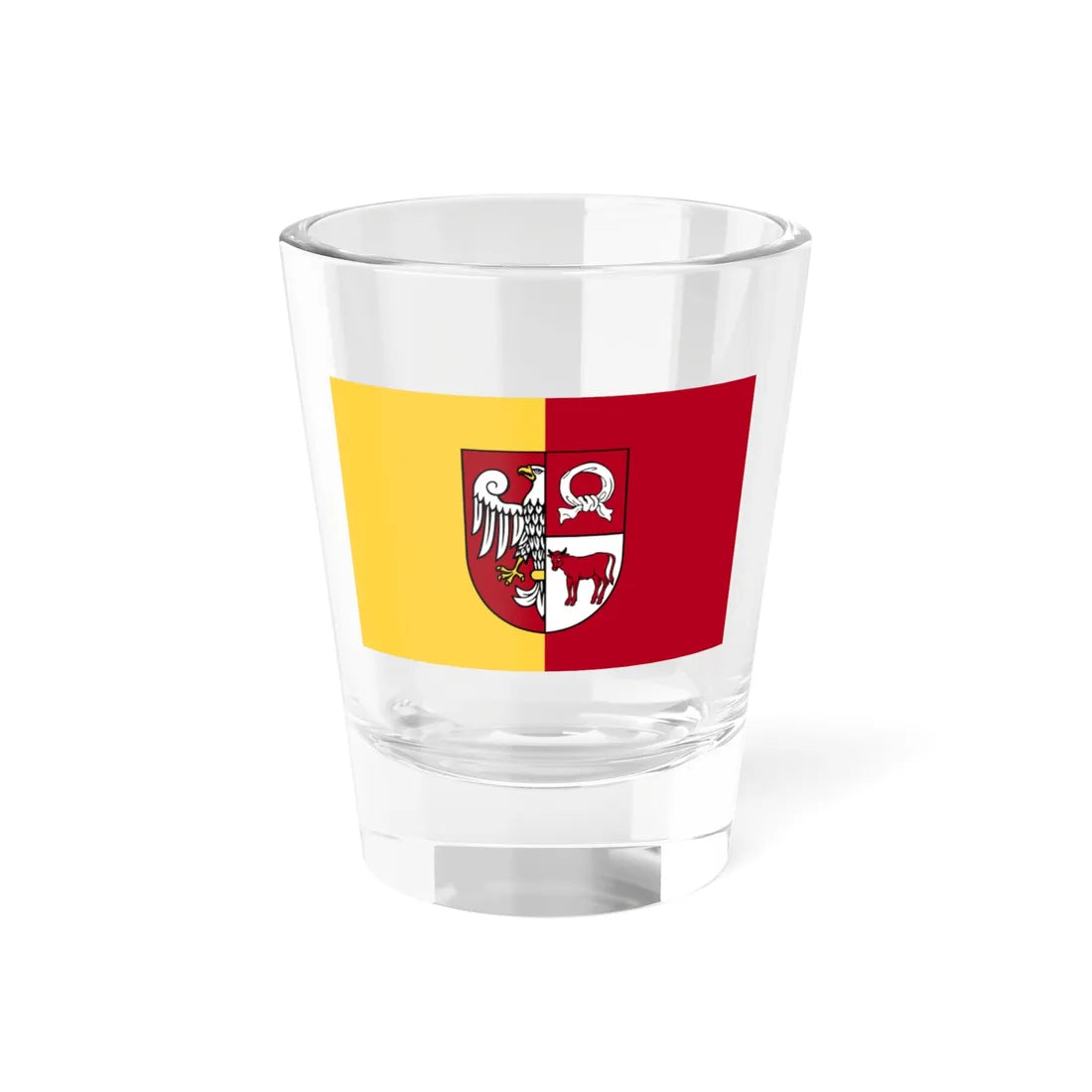 POL powiat czarnkowsko-trzcianecki flag (Poland) Shot Glass 1.5oz 1.5oz - Go Mug Yourself