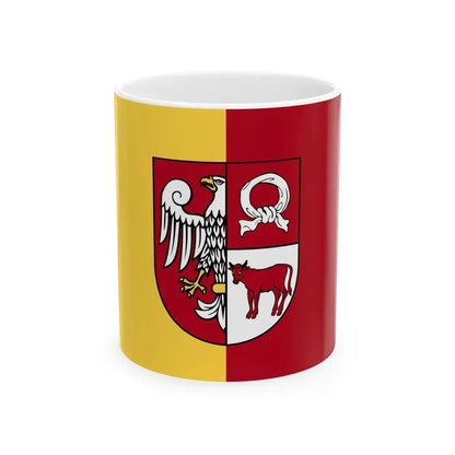 POL powiat czarnkowsko-trzcianecki flag (Poland) White Coffee Mug 11oz - Go Mug Yourself