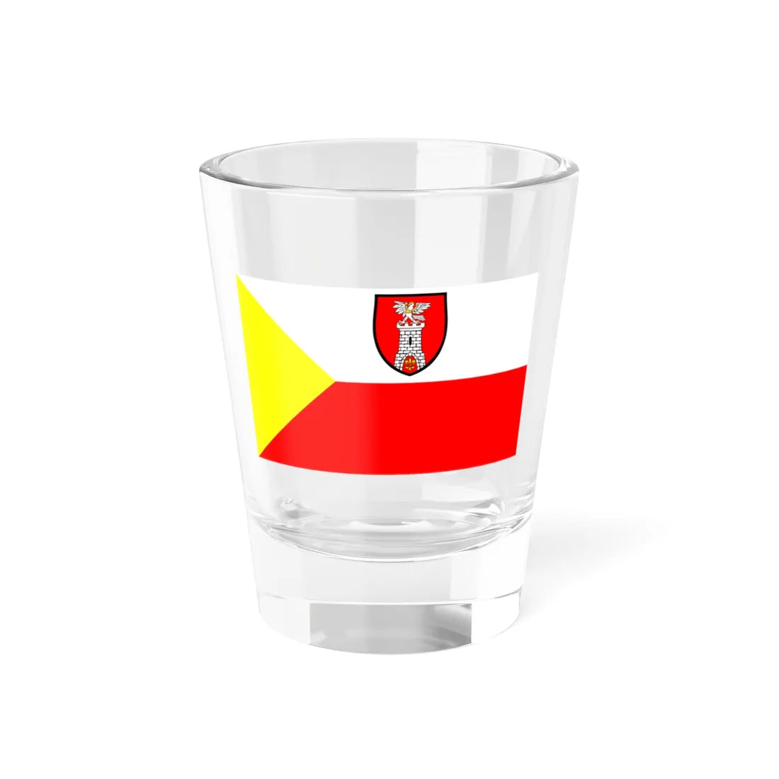 POL powiat czestochowski flag alt (Poland) Shot Glass 1.5oz 1.5oz - Go Mug Yourself
