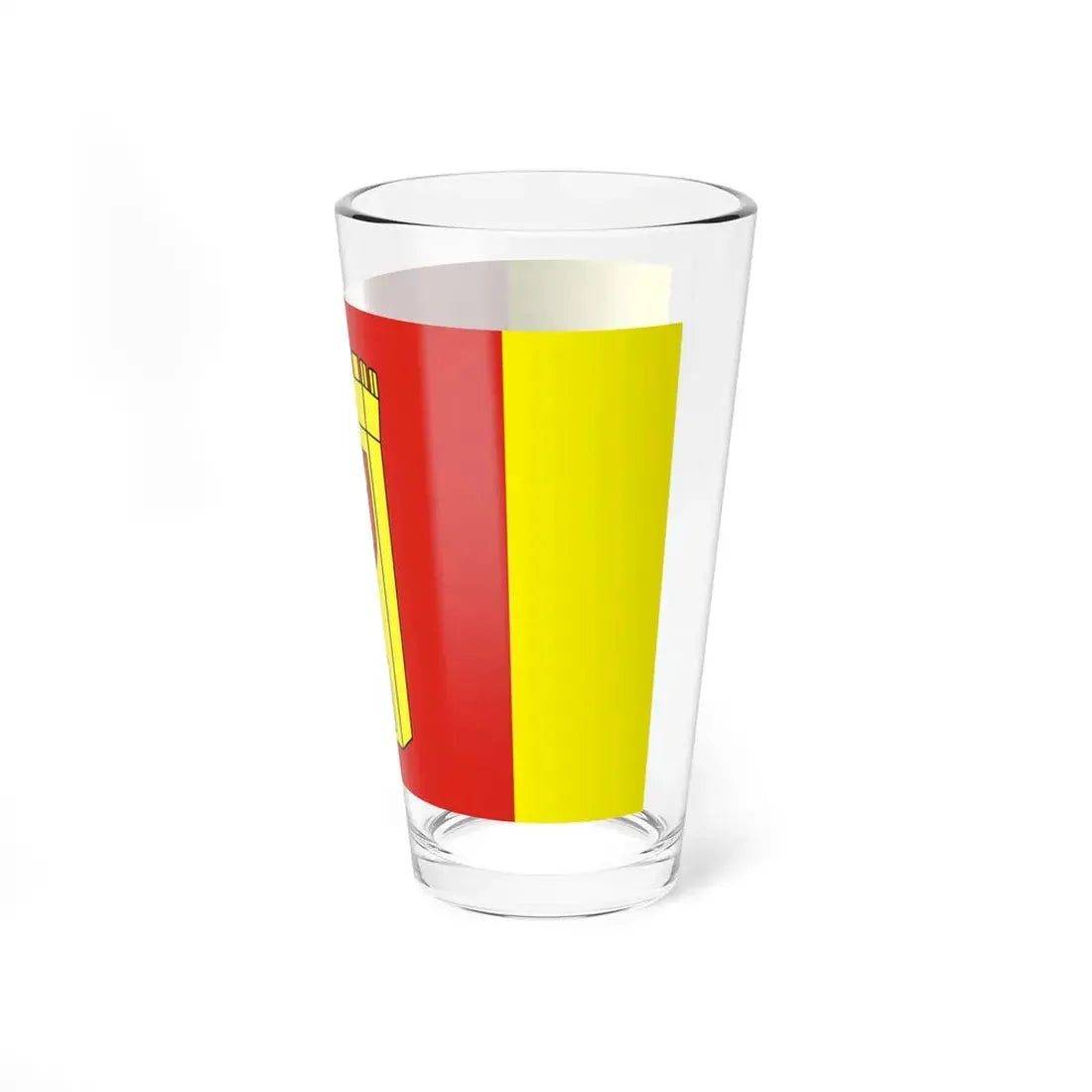 POL powiat człuchowski flag (Poland) Pint Glass 16oz - Go Mug Yourself