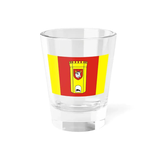 POL powiat człuchowski flag (Poland) Shot Glass 1.5oz 1.5oz - Go Mug Yourself
