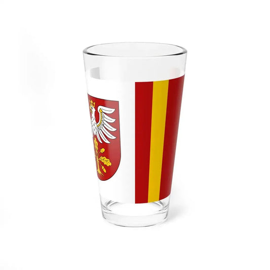 POL powiat dabrowski flag (Poland) Pint Glass 16oz 16oz - Go Mug Yourself