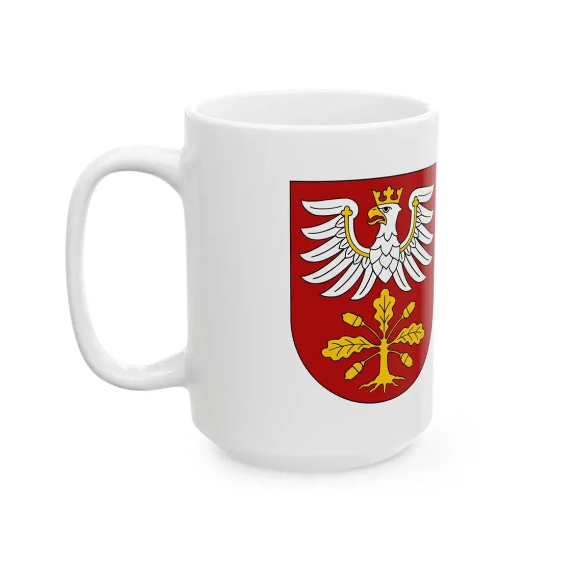 POL powiat dabrowski flag (Poland) White Coffee Mug - Go Mug Yourself