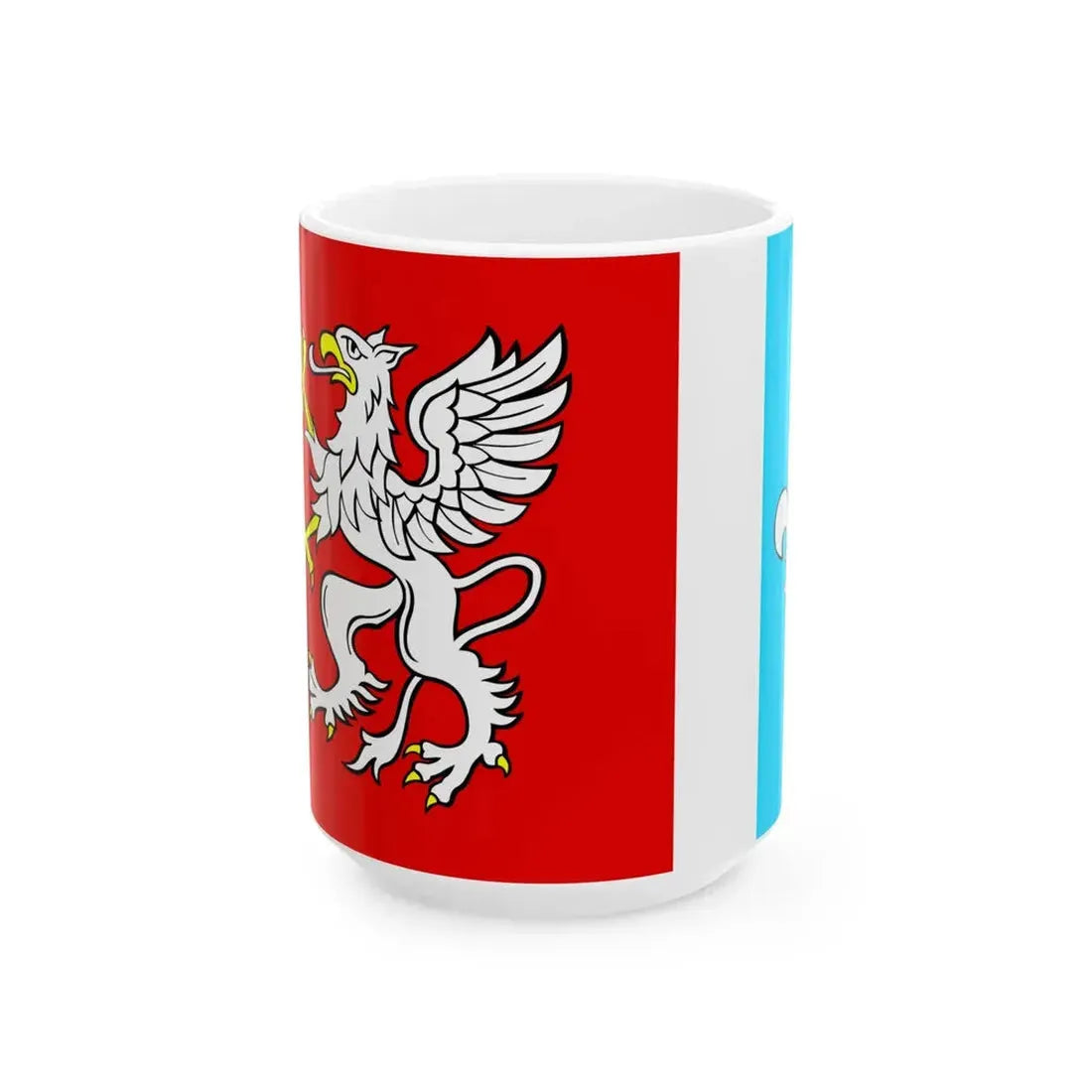 POL powiat debicki flag (Poland) White Coffee Mug 15oz - Go Mug Yourself