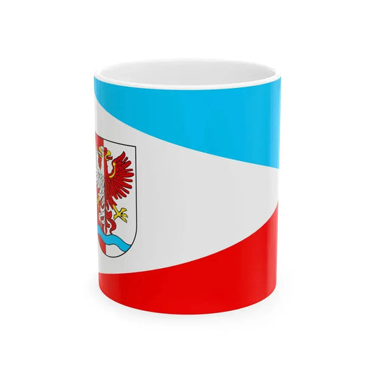 POL powiat drawski flag (Poland) White Coffee Mug 11oz - Go Mug Yourself