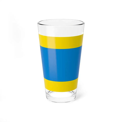 POL powiat dzierzoniowski flag (Poland) Pint Glass 16oz 16oz - Go Mug Yourself