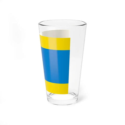 POL powiat dzierzoniowski flag (Poland) Pint Glass 16oz - Go Mug Yourself