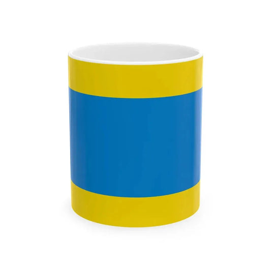 POL powiat dzierzoniowski flag (Poland) White Coffee Mug 11oz - Go Mug Yourself