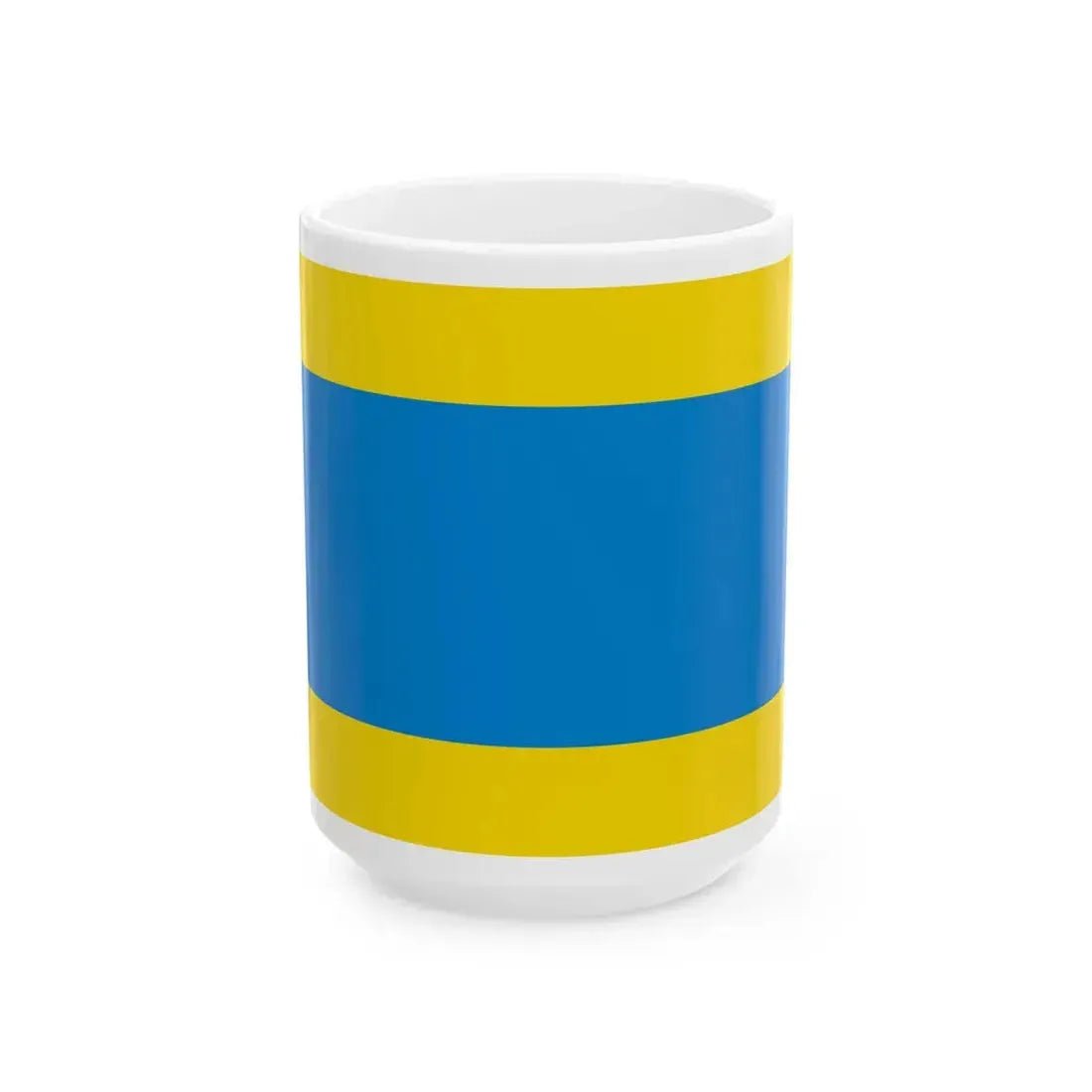 POL powiat dzierzoniowski flag (Poland) White Coffee Mug 15oz - Go Mug Yourself