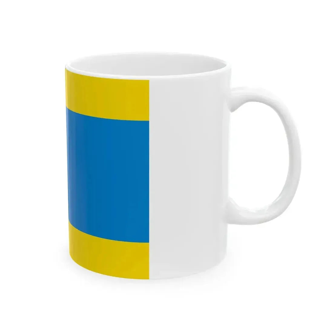 POL powiat dzierzoniowski flag (Poland) White Coffee Mug - Go Mug Yourself