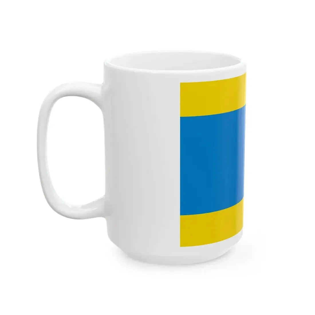 POL powiat dzierzoniowski flag (Poland) White Coffee Mug - Go Mug Yourself