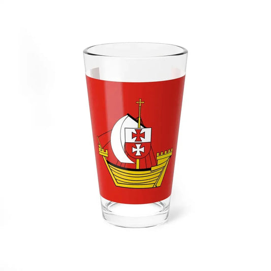 POL powiat elblaski flag (Poland) Pint Glass 16oz 16oz - Go Mug Yourself